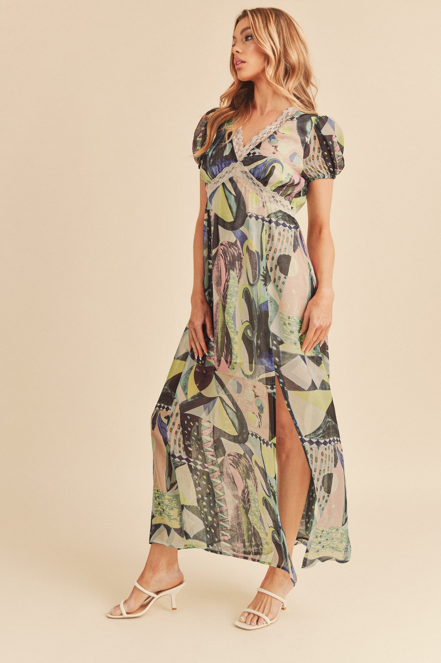 Short Sleeve Maxi Dress |