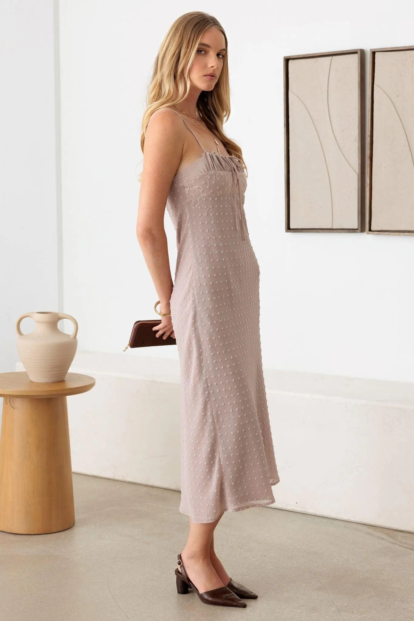 Polka Dot Midi Dress |
