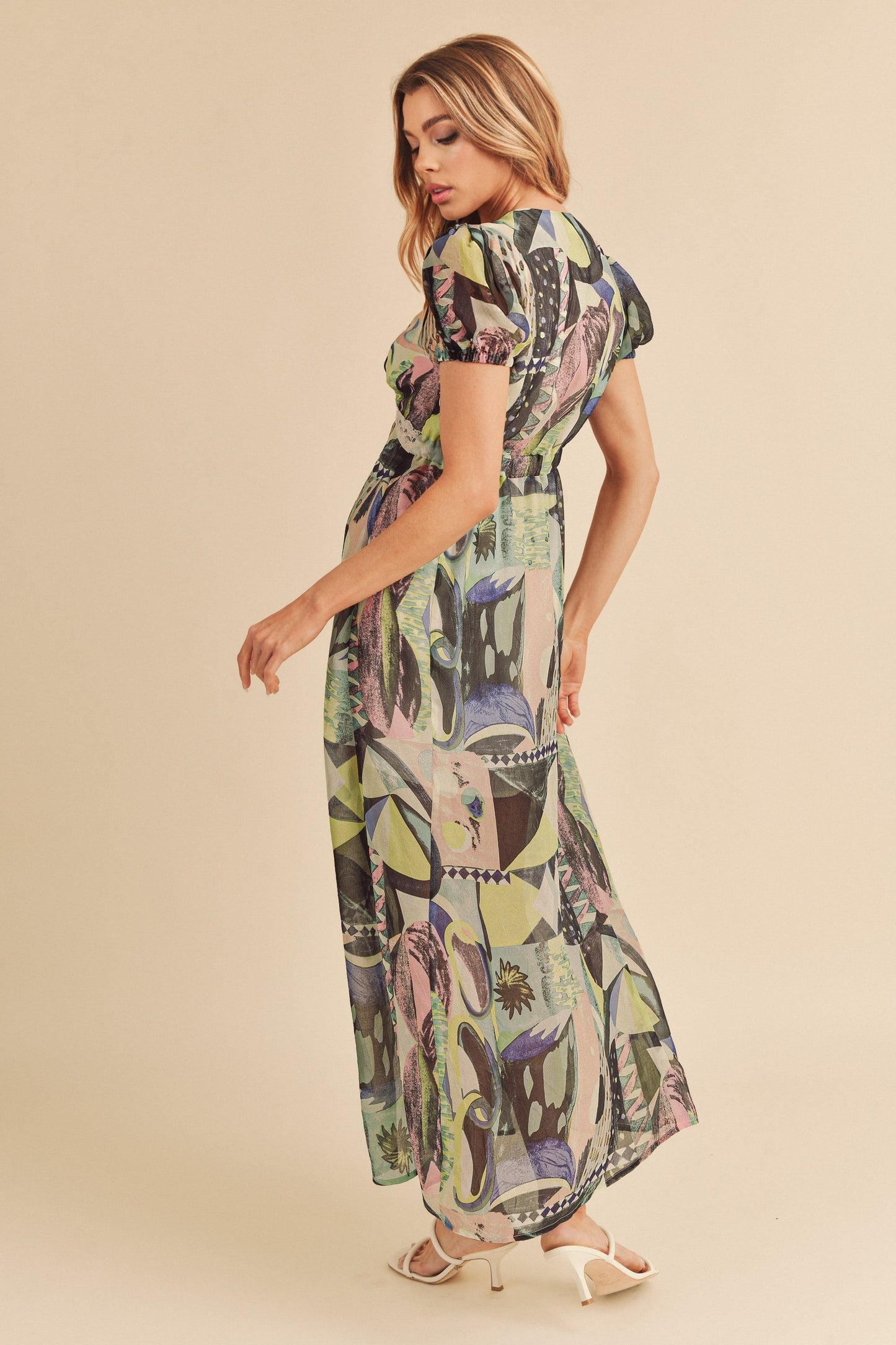Short Sleeve Maxi Dress |