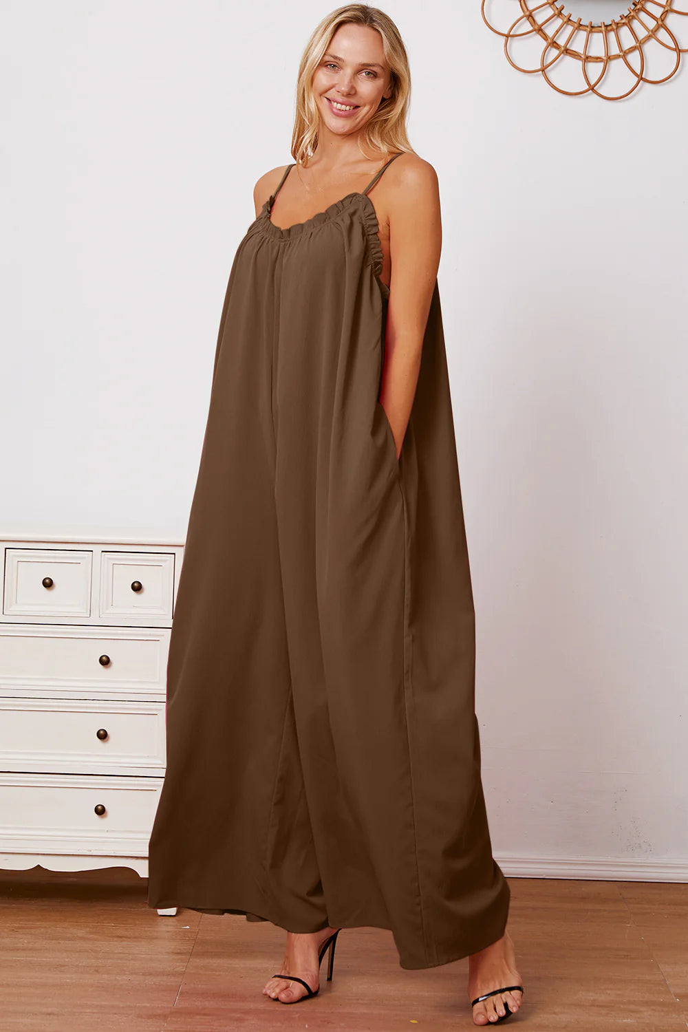 Ruffle Cami Jumpsuit |