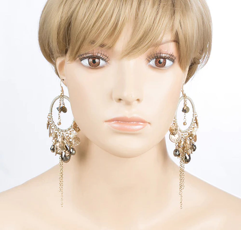 Floral Charm Earrings |