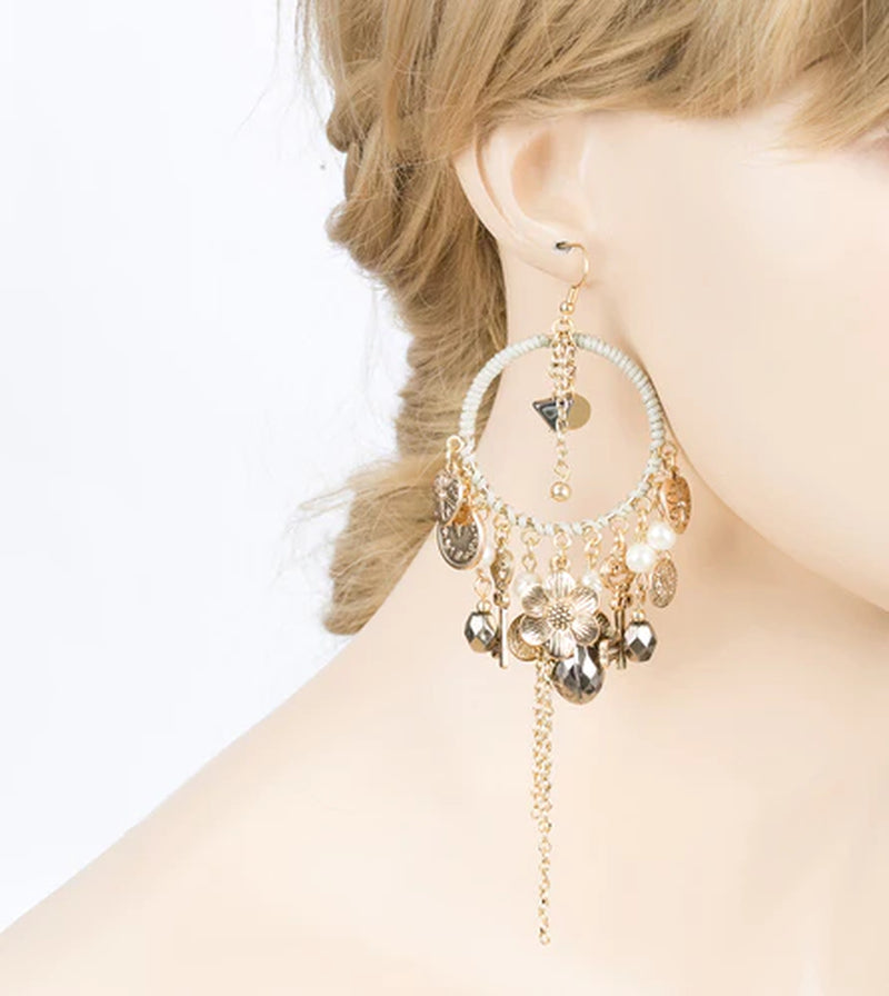 Floral Charm Earrings |