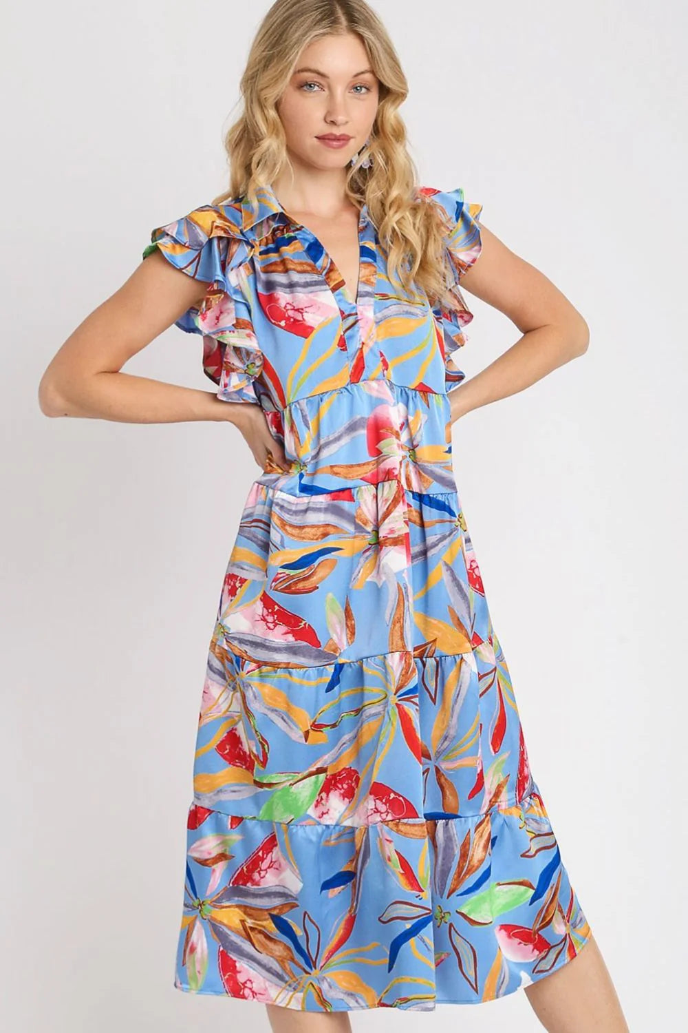 Tiered Midi Dress |