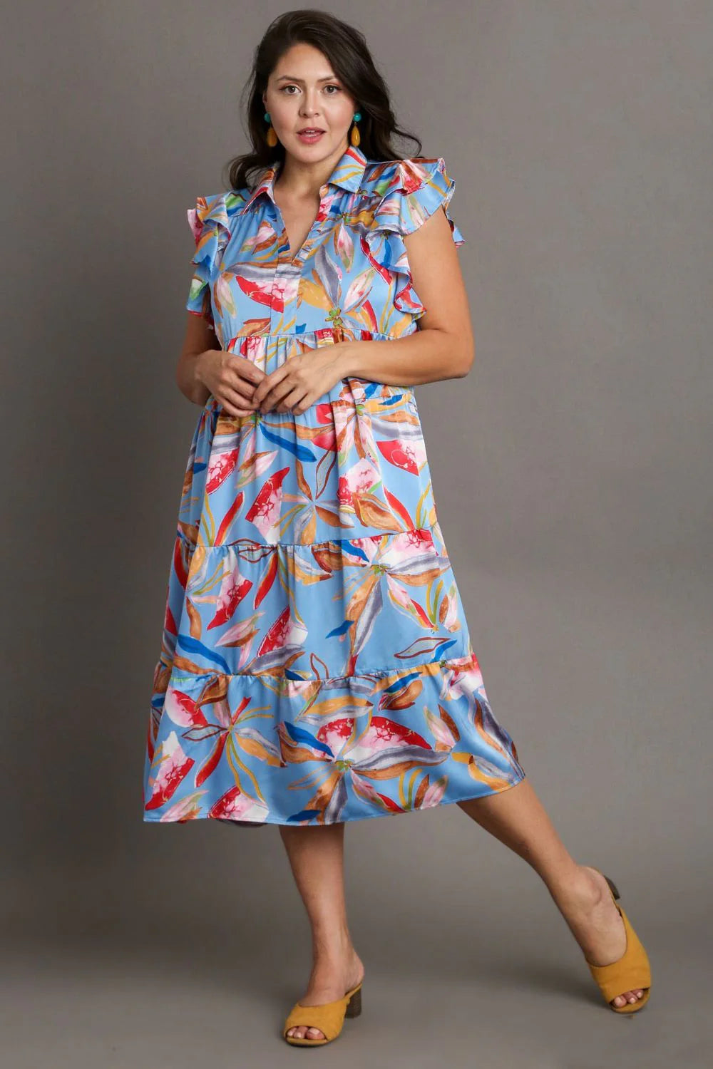 Tiered Midi Dress |