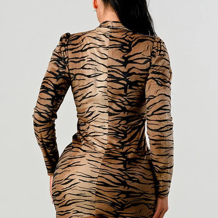 Animal Print Mini Dress