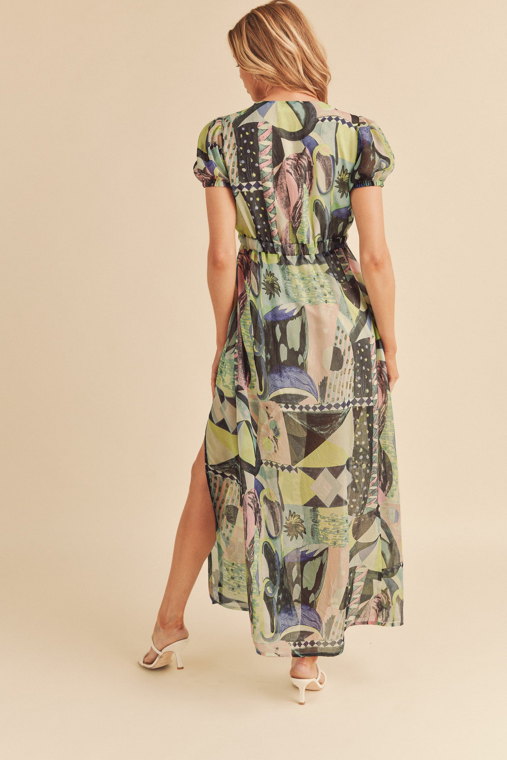 Short Sleeve Maxi Dress |