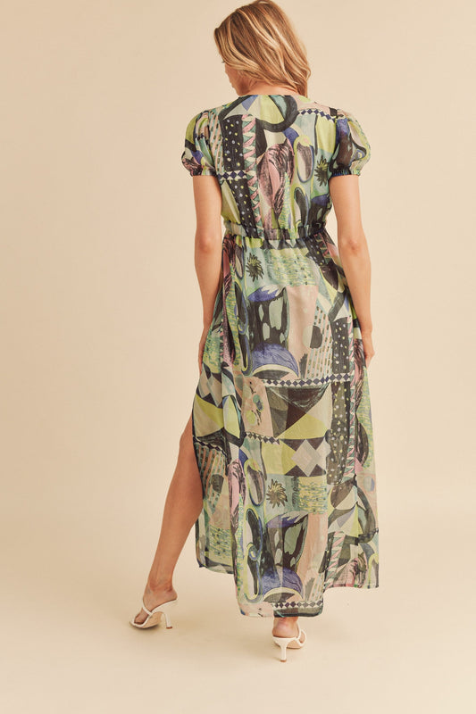 Short Sleeve Maxi Dress |
