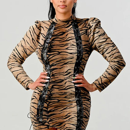 Animal Print Mini Dress