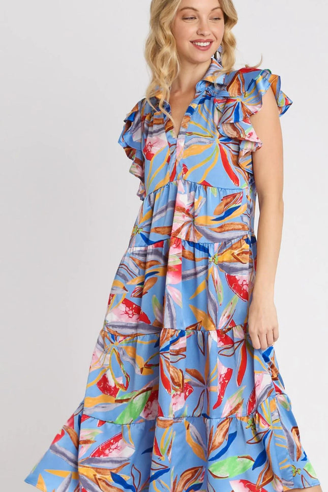 Tiered Midi Dress |