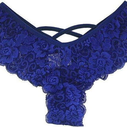 4 Pack Women Sexy Lace Underwear Lingerie Panties G-String Brief Thong plus Size