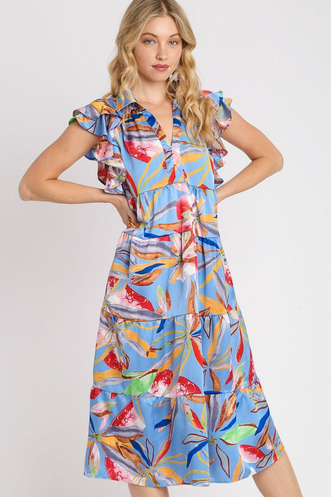 Tiered Midi Dress |