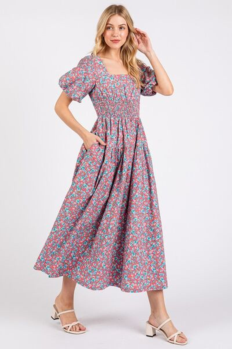 Floral Midi Dress |