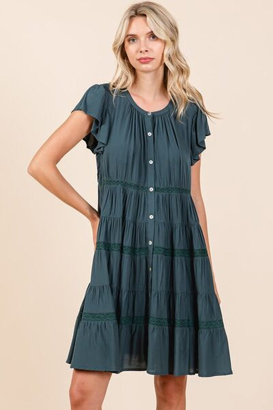 Lace Tiered Dress |