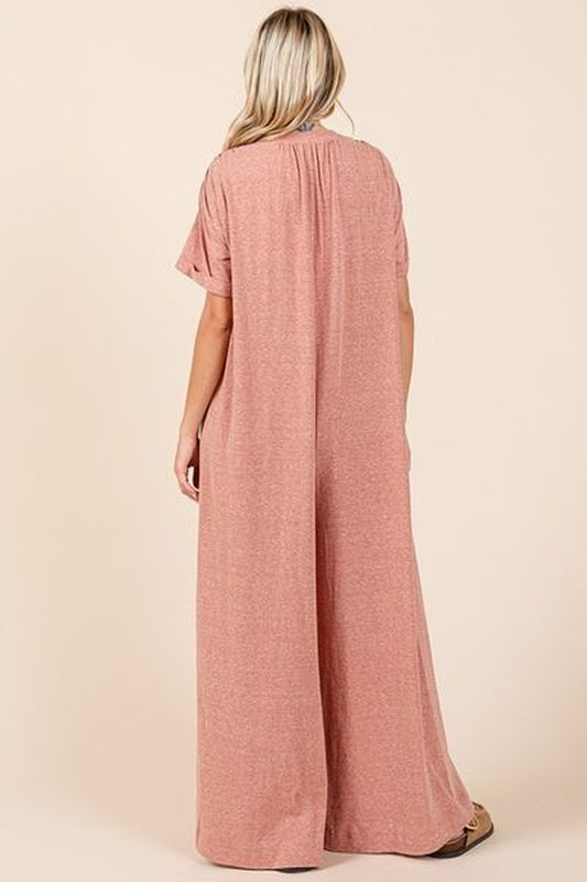 Button Detail Jumpsuit |