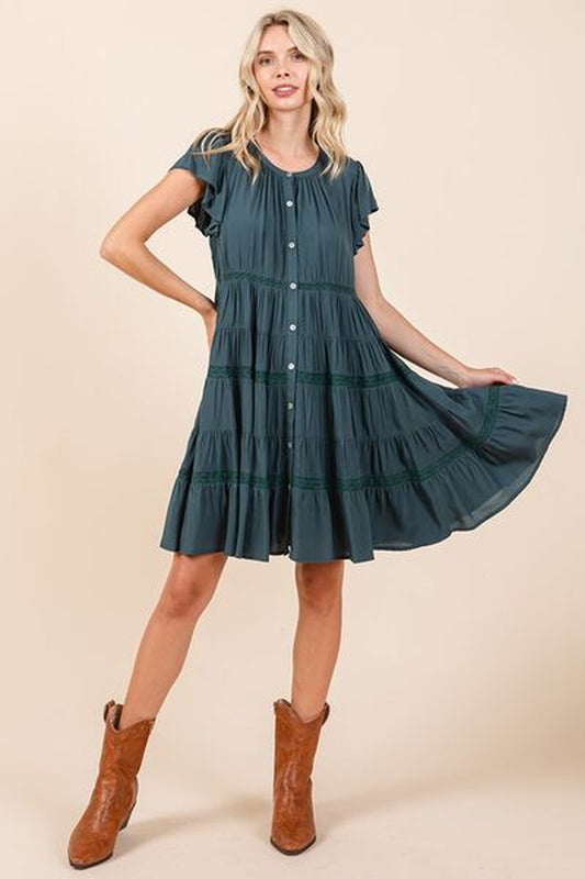 Lace Tiered Dress |